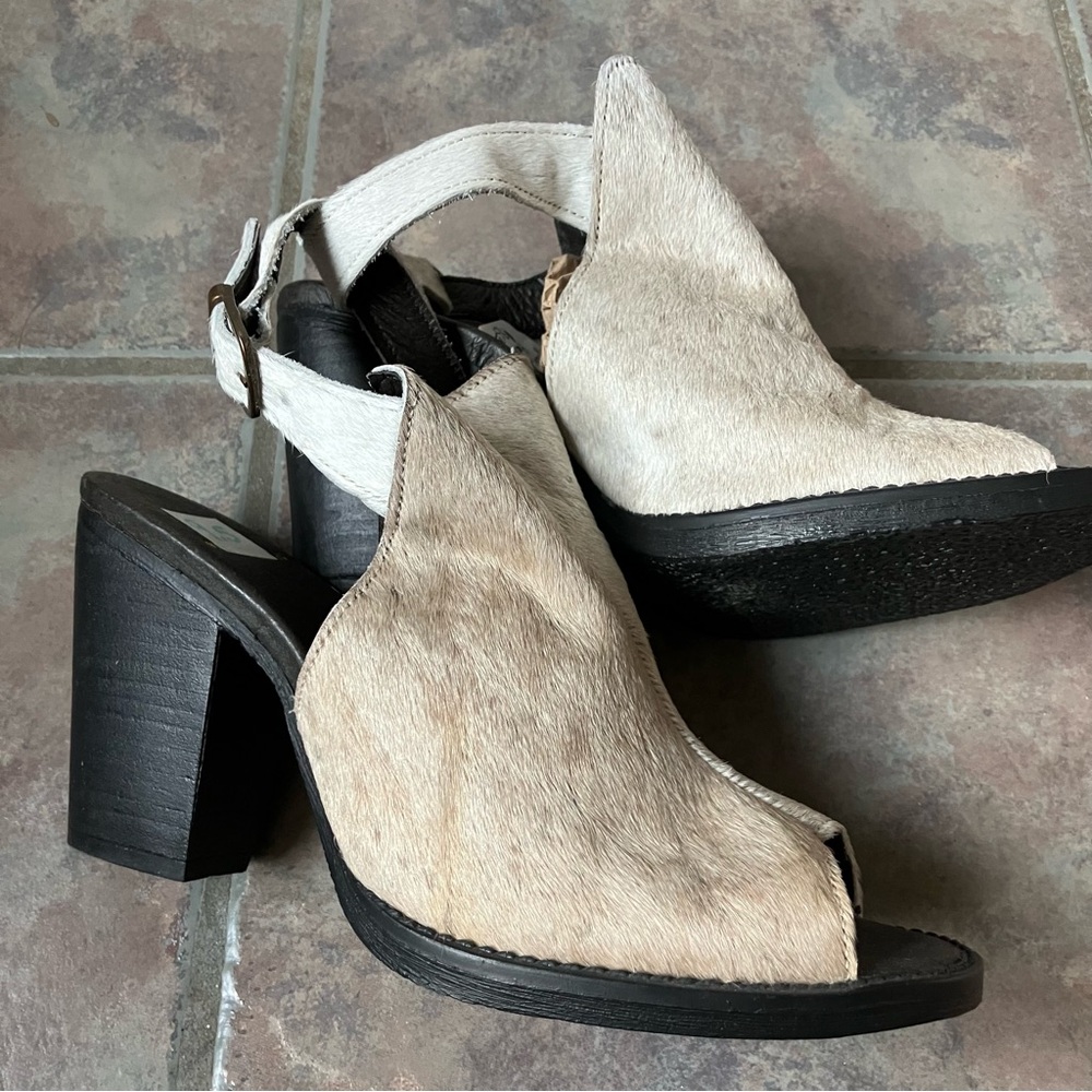 Cowhide Heels - Picture 2 of 3